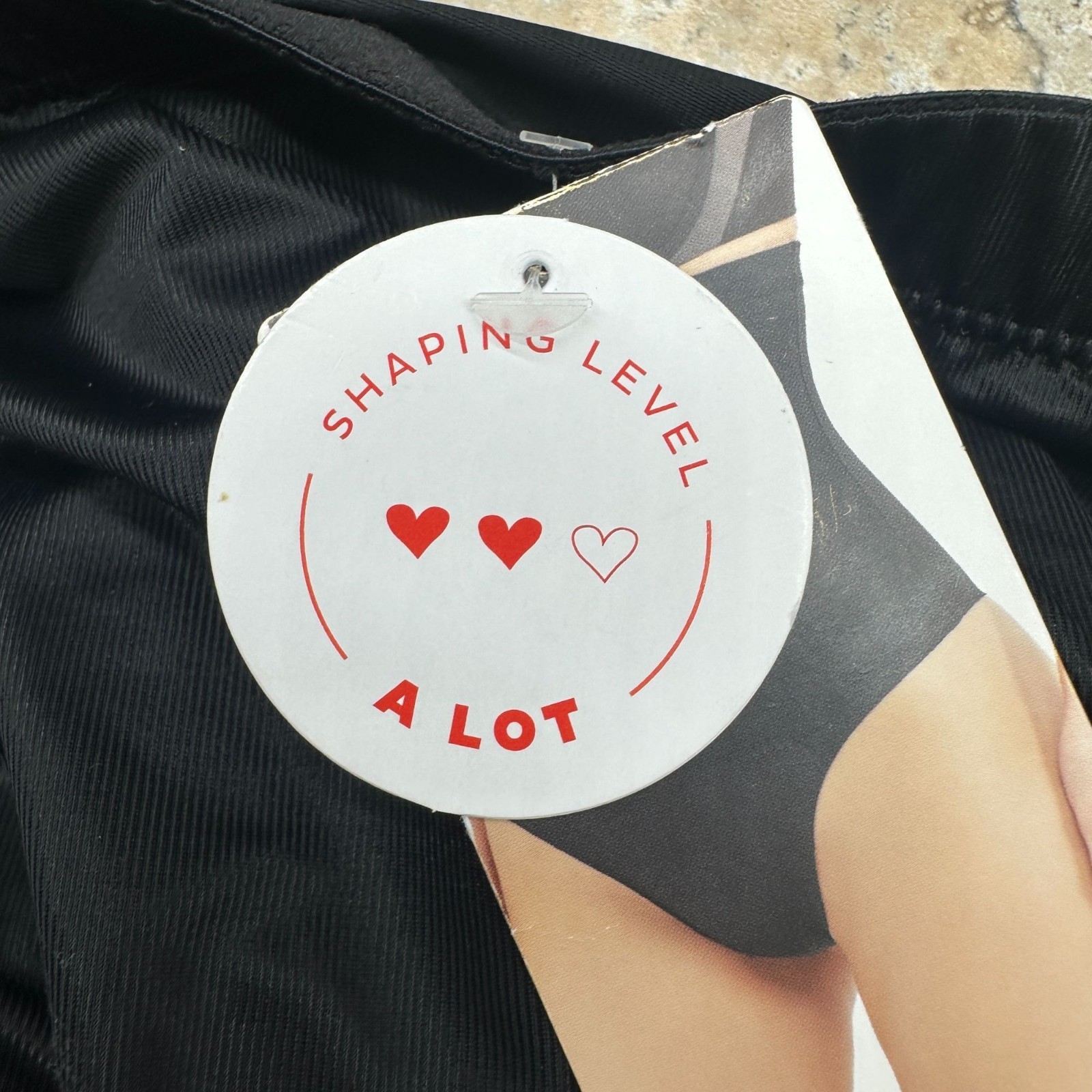 Assets by Spanx Women's High-Waist Shaping Thong Size L Black #10238R NWT