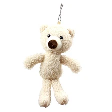 Mini Stuffed Bear Plush Keychain Cute Soft Teddy Bag Charm Car Decor Toy Gift