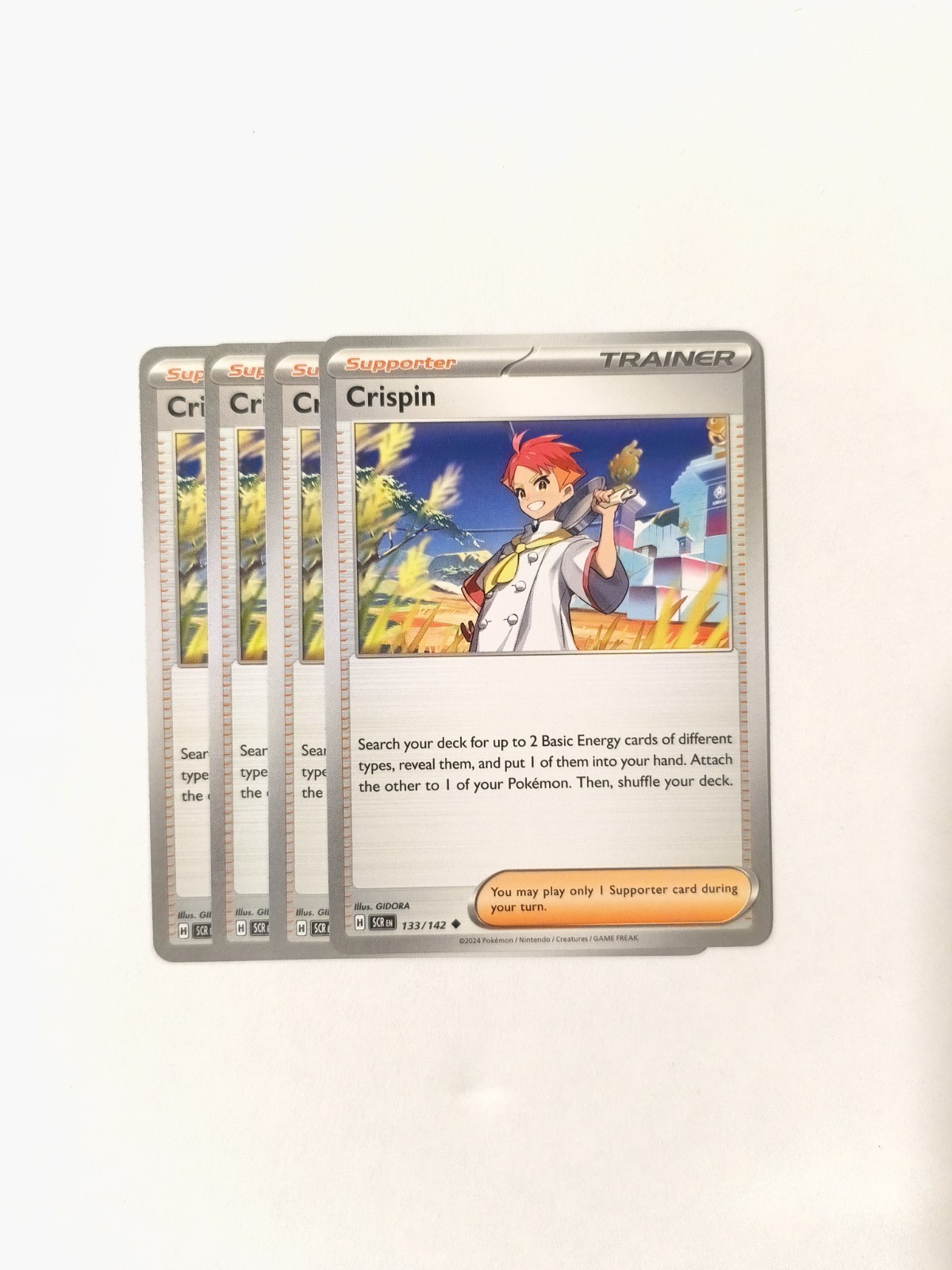 Crispin Playset X4 Normal 105/131 Pokemon TCG NM Prismatic Evolutions