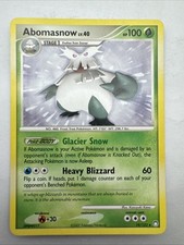 Pokemon TCG - Abomasnow 19/123 - Regular Rare Mysterious Treasures 2007 - LP