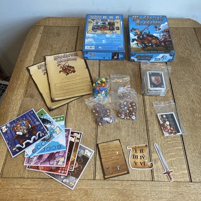 Medieval Academy Brettspiel von Nicolas Poncin Blue Cocker 2015 sehr guter Zustand vollständig