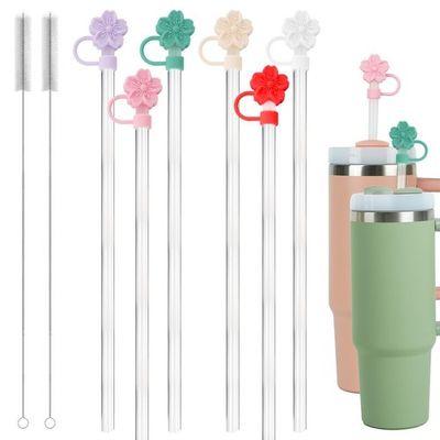#ad 6 Stanley Straw and Covers 2 Cleaner Stanley Replacement Straw and topers ... $20.72