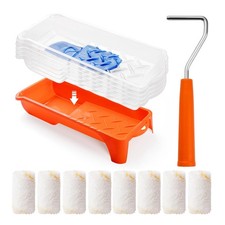 HANJKINZ Paint Roller kit, 2 Inch 15 Pack 2 Kit, 15 Pack, light orange 