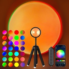 Sunset Lamp Projector with APP Control Multicolor Changing Led Lights for Roo...