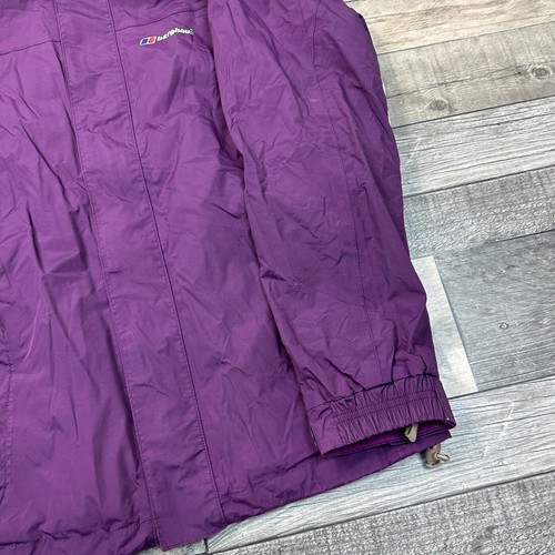 Berghaus Aq2 Jacket Walking Hiking Waterproof Rain Outdoor Purple Womens Uk10 - Picture 10 of 11