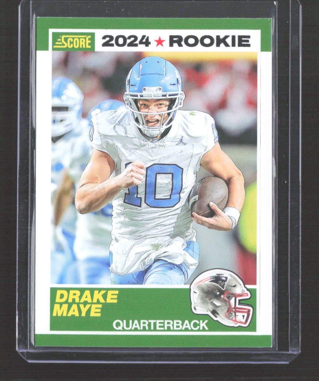 2024 Score - 35th Anniversary Rookie Drake Maye #3 Red (RC) 1989 ab