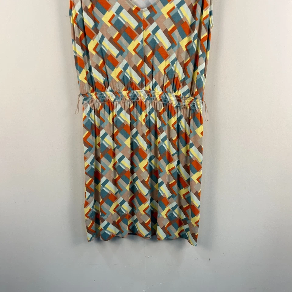 To The Max Mujer Vestido Mediano Sin Mangas Tejido Azul Naranja Pullover 19740 Foto 3 de 4