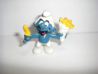 20131 French Fries Smurf Schleich Peyo Hong Kong WB Smurfs Smurfs
