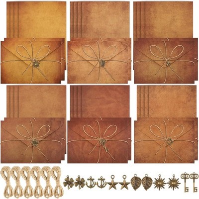 Vintage Letter Writing Set with Stationery Paper and Envelopes