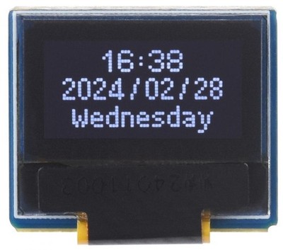 Waveshare 0.49'' OLED Display Modul, 64x32, I2C, SSD1315 Treiber, SDA/SCL,
