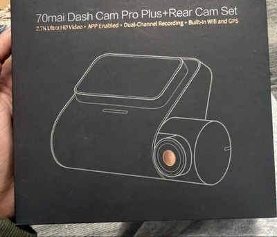 70mai Dash Cam Pro Plus + Inc Rear Cam, Built-in Wifi, GPS - A500s-1 