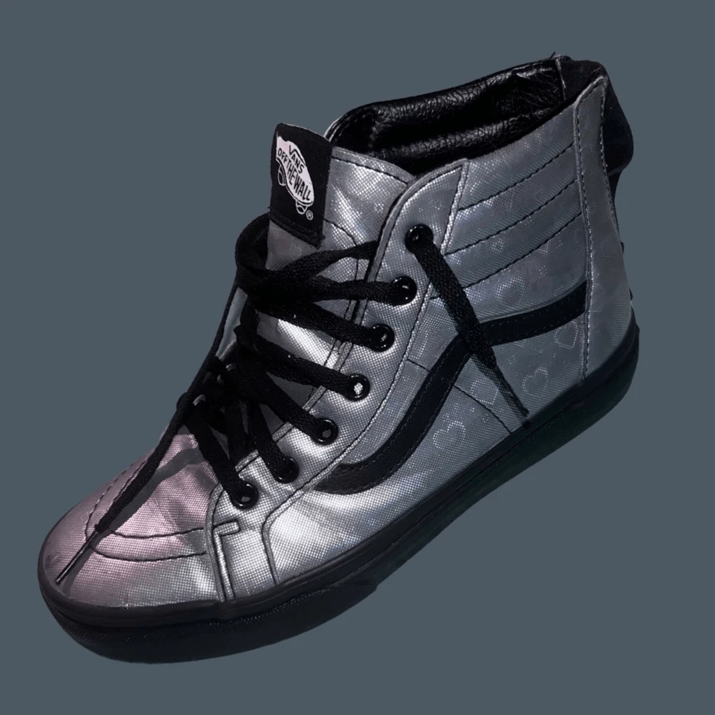 Vans sk8 hi kids clearance Silver