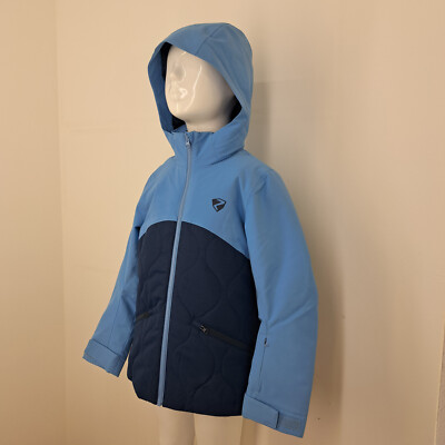 Ziener Mädchen Skijacke Blua Navy Stepp 140 Girls Winter Ski Jacket Navy Blue