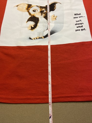 New Gremlins Gizmo Tshirt Cotton Tee Vintage Men Women Red Size Small, S - Picture 6 of 7