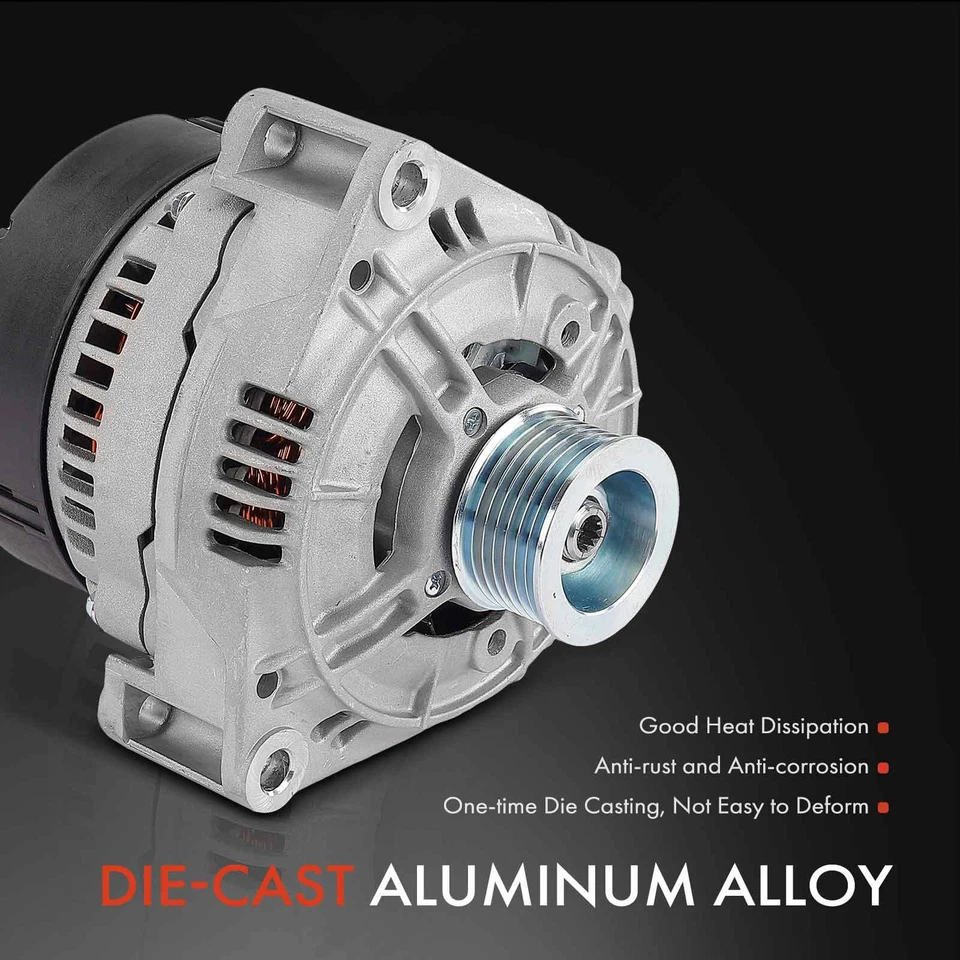 Alternador para Land Rover Discovery 1999-2002 4,0 L 130A 12 V CW polea de 7 ranuras Foto 4 de 4