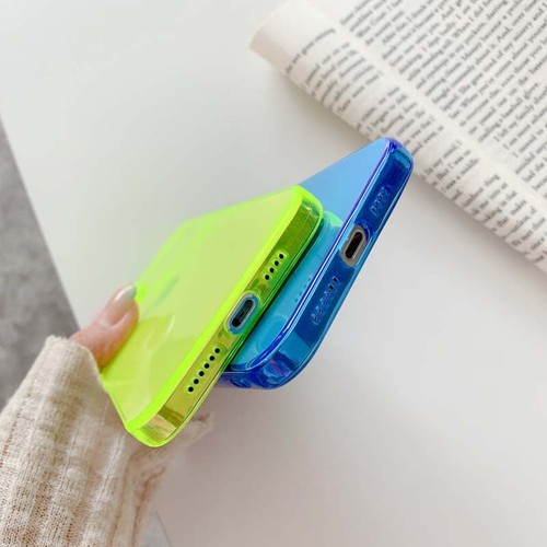 For iPhone 13 12 11 14 15 16 Pro Max XS Neon Glow Case Lens Protector Soft Cover - Picture 5 of 17
