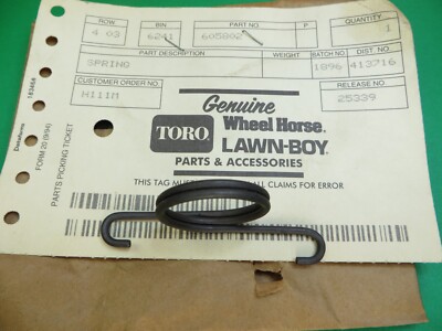 Lawn-Boy 605802 Spring, Grass-Catcher, Genuine OEM Part see fit list in ad