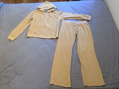 Clear Blue Sky Juniors Missy Velour Tracksuit Lounge Set Hoodie