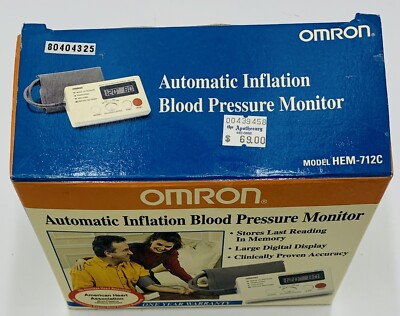 Omron HEM-712C Automatic Inflation Blood Pressure monitor