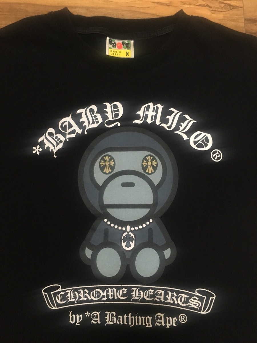 RARE A Bathing Ape Baby Milo x Chrome Hearts 2009 Plush Doll RARE A Bathing Ape Baby Milo x Chrome Hearts 2009 Plush Doll