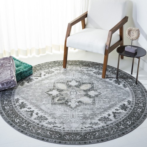 SAFAVIEH Tucson Collection TSN102F Grey / Ivory Rug - Picture 2 of 28