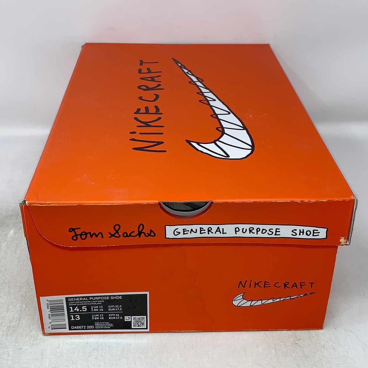 Nike NikeCraft x Tom Sachs General Purpose Shoe, Size 13 / 14.5W