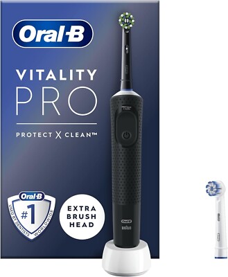 Oral-B Vitality Pro Elektrische Zahnbürste für Erwachsene, 1 Griff, 2 Zahnbürstenköpfe