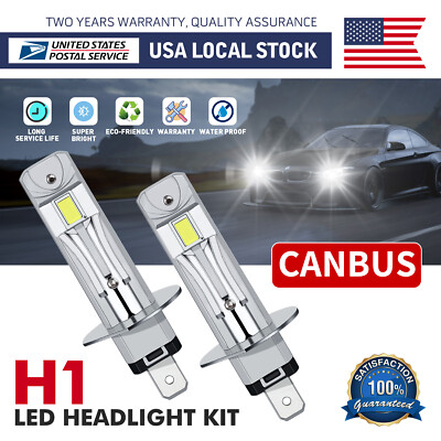 Modigt H1 LED Headlight Bulbs Super Bright White 30000LM High Low Beam CANBUS