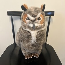 FAO Great Horned Owl Realistic Plush Stuffed Animal 2015 Toys R Us 16"