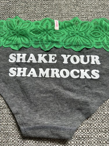 2016 PINK Victoria’s Secret “Shake Tour Shamrock” Extra Low Rise Hipster Panty - Picture 2 of 7