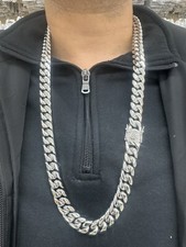 Men Necklace Stainless Steel Size 30 Inches / 14 Mm diameter thick Men Size