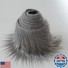 CNSUPMK Plush Faux Fur Fabric Precut Strips Fluffy Fuzzy Craft Furr for Craft