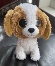 Ty Beanie Boos Cookie the Dog 6" Plush Solid Eyes Stuffed Animal Bean Plush Toy