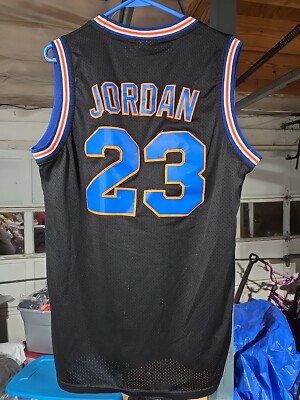 Michael Jordan #23 Tune Squad Black Jersey Stitched Men's
