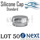 Lot X 50 Dental Ball Attachment Silicone cap 2.5 mm Israel made