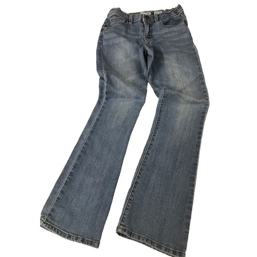 8R B'Gosh Bootcut Girls Jeans Adjustable Waist Medium Wash - Picture 2 of 7