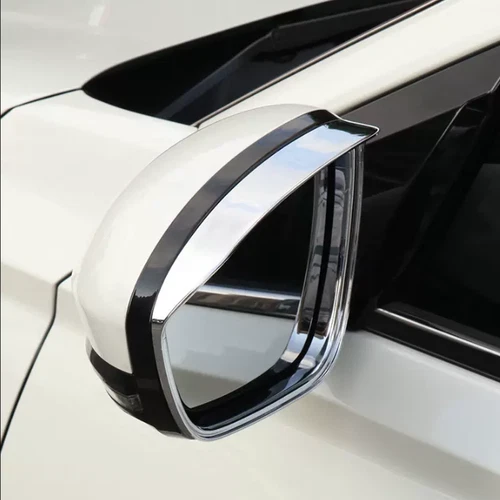Par de marcos de espejo retrovisor cromados cejas de lluvia para Nissan Altima 2019-2024 - Imagen 6 de 9