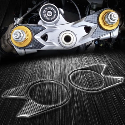 ⭐️yukky⭐️ Carbon Look Handle Triple Tree Yoke Cover+Gold Emblem Sticker 05