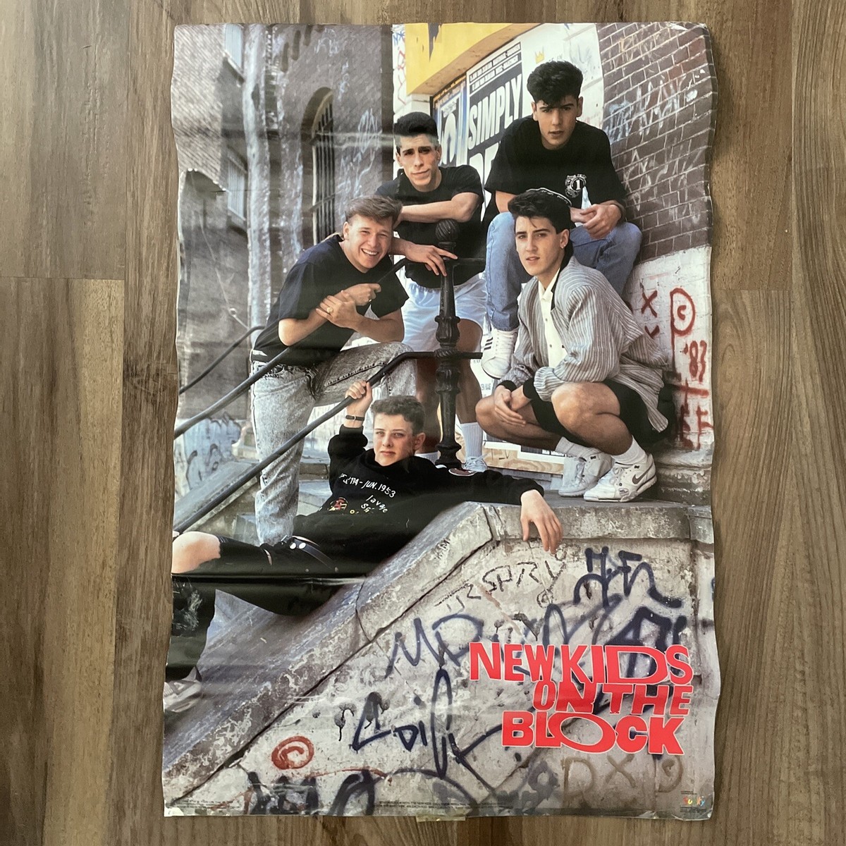 VINTAGE NKOTB NEW KIDS ON THE BLOCK POSTER LOT OF 6 DONNIE JOEY