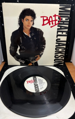 VTG Michael Jackson ''Bad'' LP Vinyl Record 1987 Epic Records 33RPM
