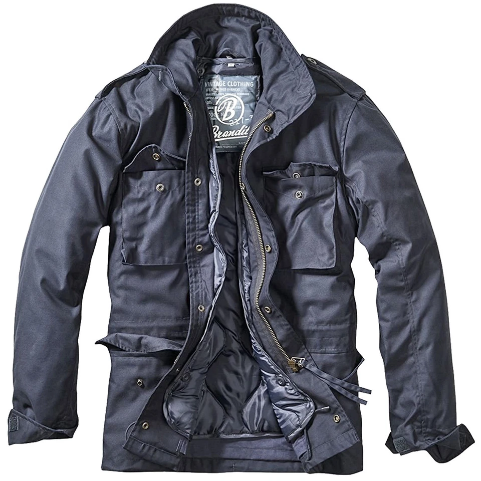Brandit M-65 Veste Standard Police Sécurité Parka Chaud Manteau Extérieur Navy