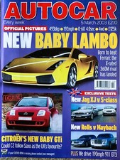 AUTOCAR MAGAZINE 05-MAR-03 - Maybach 62, Porsche 911 GT3, Mercedes S350 W220