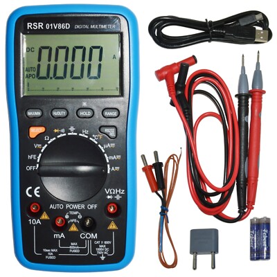 Digital Multimeter Autoranging with USB Interface (Includes Windows Software CD)