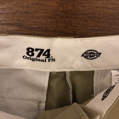 Dickies 874 Original Fit Beige Work Pants Men's Size 32x32