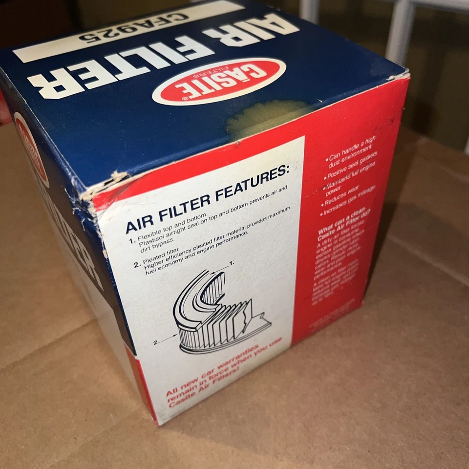 Filtro de aire 85-97 GMC Buick Chevy Oldsmobile Pontiac CASITE CFA925 / CA3902 F+S Foto 3 de 4