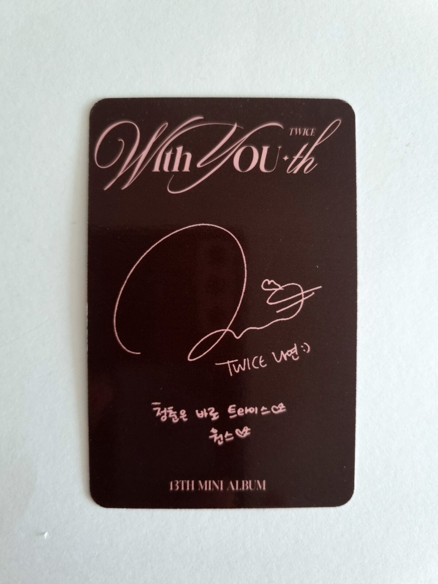 TWICE 13th Mini Album With YOU-th [ Official ] Photocard POB