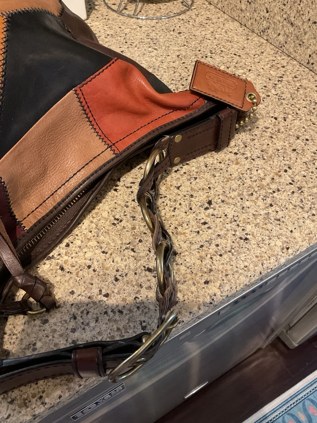 Coach PATCHWORK Leather Large Duffle Bleecker Bag… - image 10