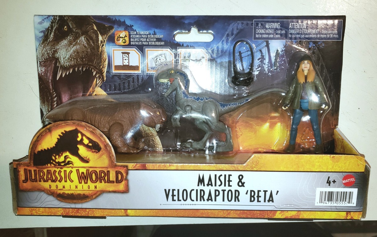 ジュラシック・ワールド Maisie & Velociraptor 'Beta' Jurassic World Dominion Toys: Maisie & Velociraptor Beta Pack with