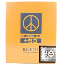 Illusione One Off +53 Robusto Empty Wood Cigar Box 6.25" x 5" x 2"