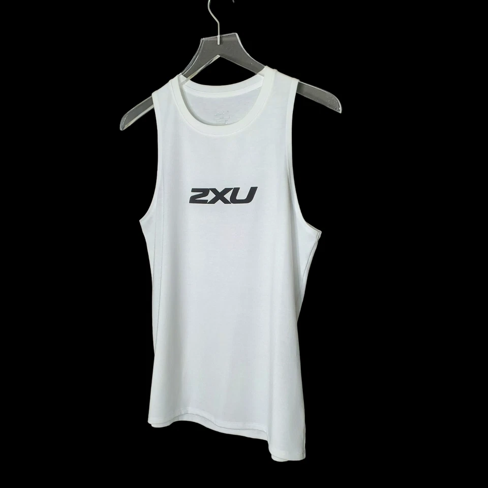 2XU работает обучение Майка S белый логотип без рукавов Athleisure женщин - Изображение 2 из 4